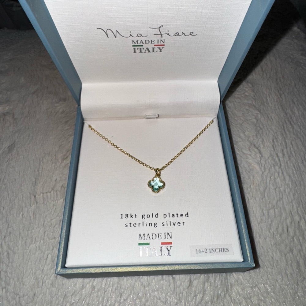 Mia Fiore Gold Plated Clover Necklace